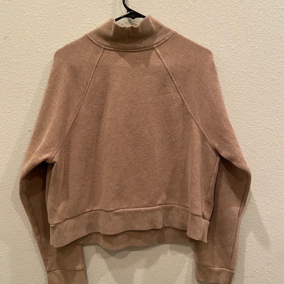 Beige Turtle Neck Sweatshirt - Picture 3 of 3
